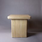 IMG 0824 Square Pedestal Elm Accent Table