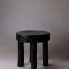 IMG 0825 Rustic Elm Wood Accent Table Black