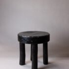 IMG 0828 Rustic Elm Wood Accent Table Black