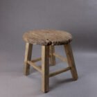 IMG 0886 Rustic Round Side Table Natural