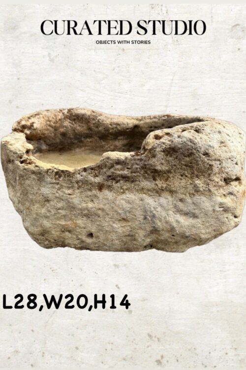 28” Vintage Limestone Trough