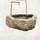 special rustic minimal coffee shop instagram post 26 32” Vintage Limestone Trough With Double Water Feature