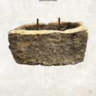 special rustic minimal coffee shop instagram post 31 27” Vintage Limestone Trough With Double Water Feature