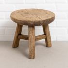 71183de0 2deb 430b a568 6651bdadc931 Antique Round Baby Elm Stool – Vintage, Handcrafted, One-of-a-Kind