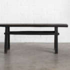 e7035da9 f8f7 42be a7f1 f23e02cda36d Vintage Antique Black Elmwood Bench