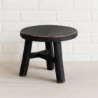ed9d0942 45e8 4a36 9b0b d55842a13819 1 Antique Round Baby Elm Stool – Vintage, Handcrafted, One-of-a-Kind