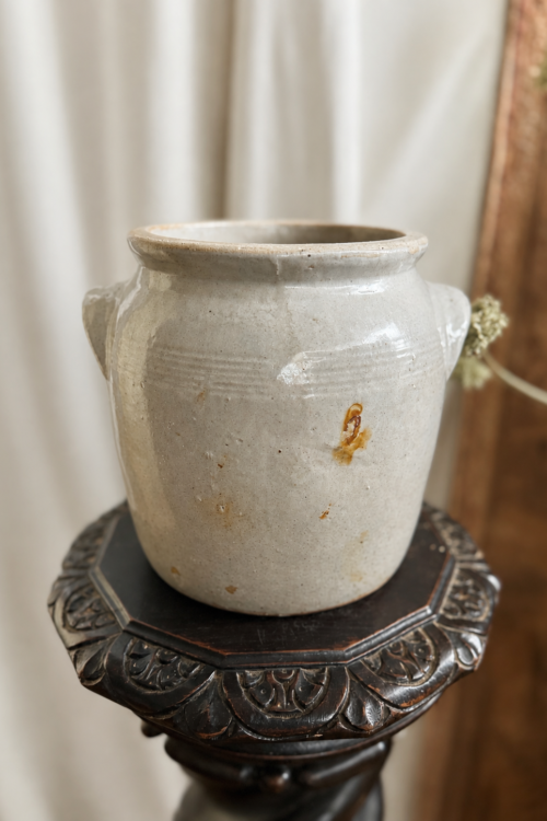 9" Vintage French Confit Pot