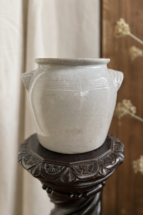 9" Vintage French Confit Pot