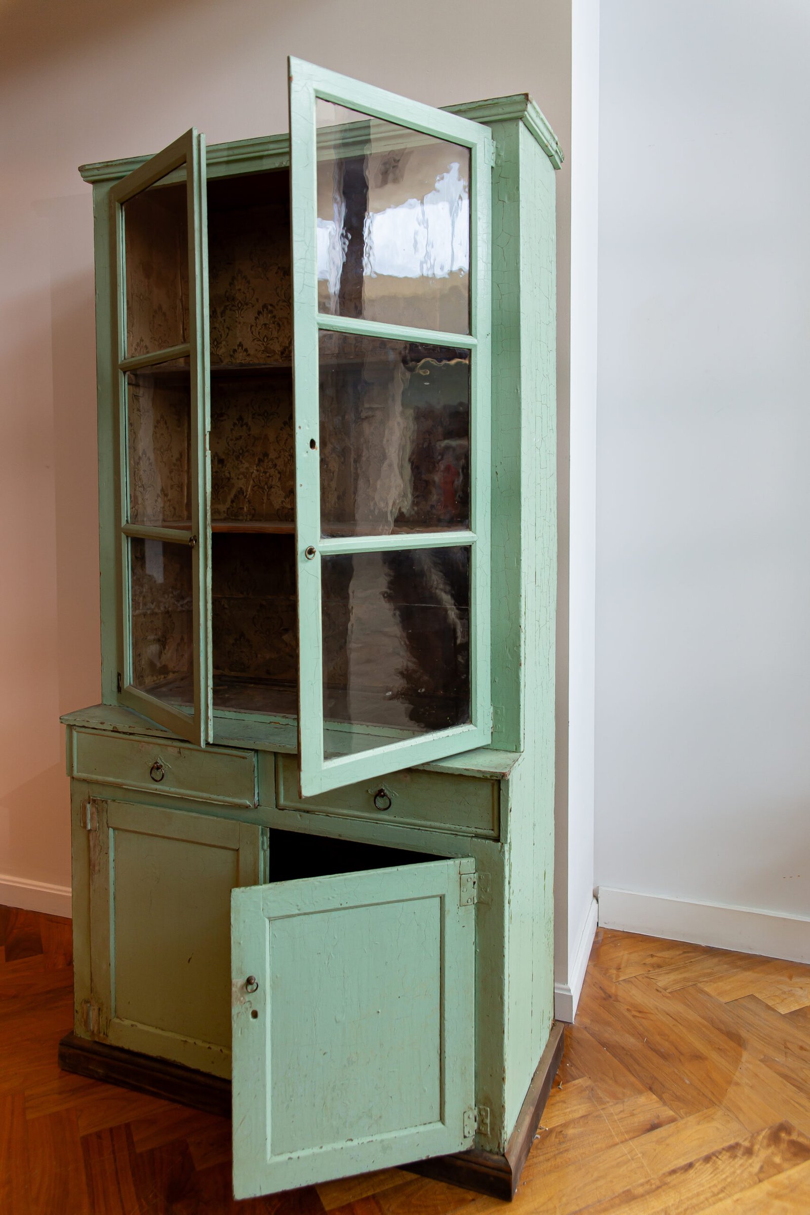 MG 6529 scaled Antique French Painted Hutch Antique French Painted Hutch - Image 5