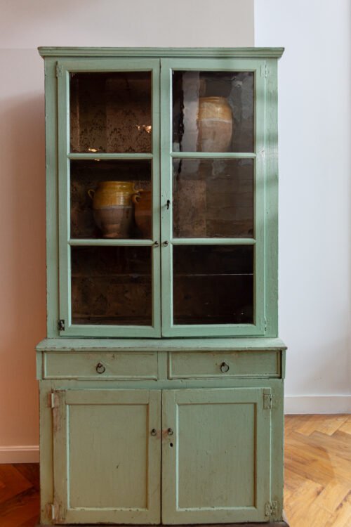 Antique French Painted Hutch