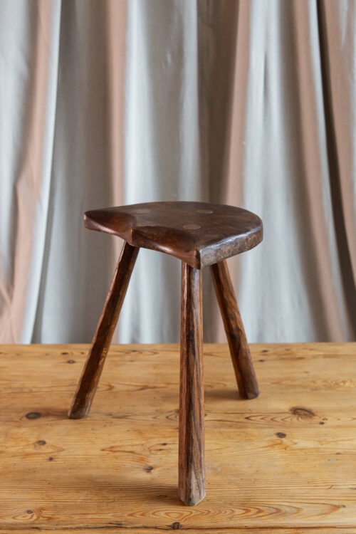 Antique French Three-Legged Stool
