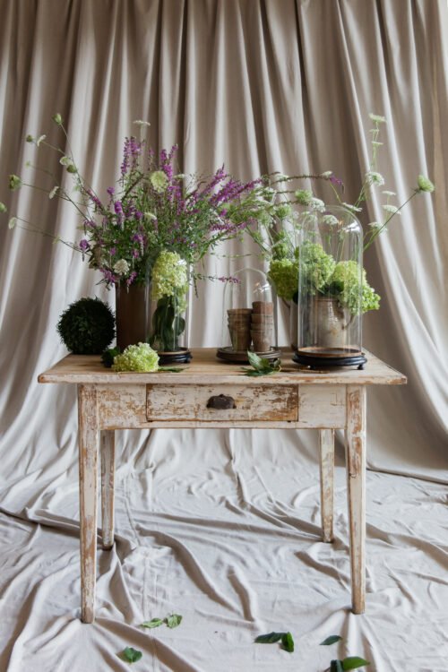 19th Century French Pine Farmhouse Work Table